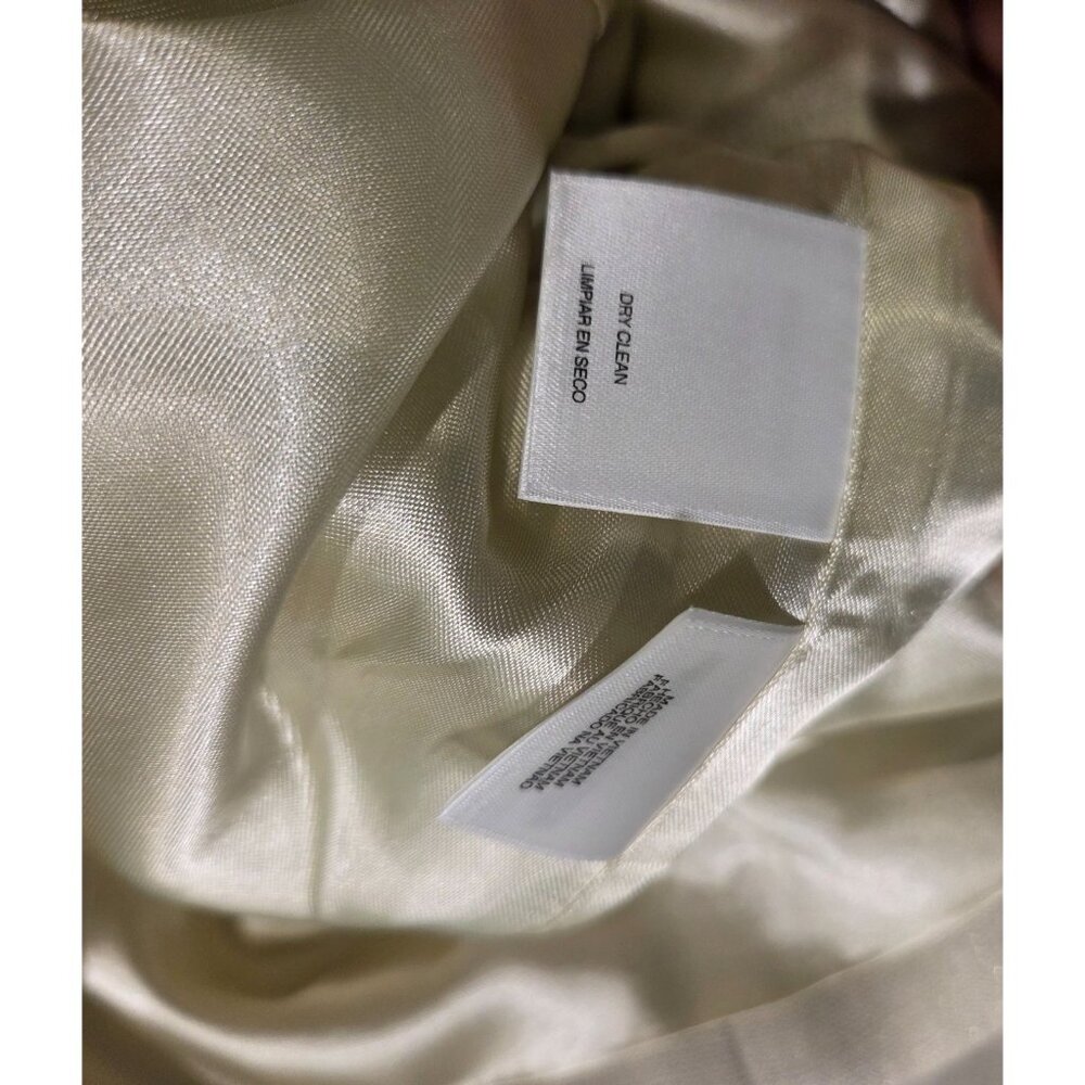 New! Albert Nipon Two Piece Light Green Skirt Set Suit Size 18W Sparkle 3 Button - Picture 12 of 16